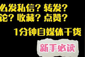 头条新手1分钟自媒体干货。怎么发私信？转发？评论？收藏？点赞