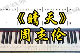 周杰伦《晴天》c调双手简谱完整版