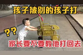孩子成长过程中被别的孩子打了家长要不要教他打回去呢？我这样说视频封面
