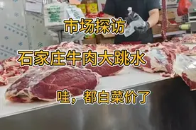 石家庄牛肉价格大跳水，探访石家庄仓盛路农贸市场，牛肉太便宜了视频封面