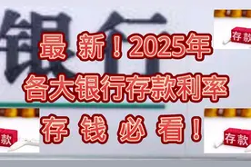 最新！2025年各大银行存款利率，存钱必看！视频封面