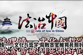 法理情——文化与哲学，腐败贪官被判死刑好的很！视频封面