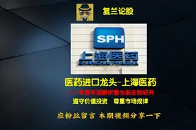 复兰论股之上海医药（2024年5月第一季）视频封面