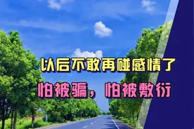 以后不敢再碰感情了，怕被骗，敷衍，从熟悉到陌生，怕掉眼泪。视频封面
