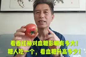 看西红柿对血糖的影响有多大！糖人吃一个，看血糖升高多少！
