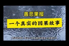 善恶果报，一个真实的因果故事视频封面