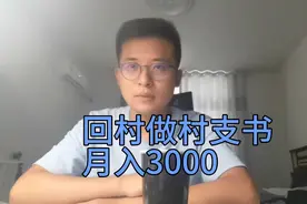 回村做村支书，月入3000，22年本科毕业生视频封面
