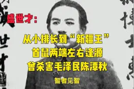 盛世才：治疆十年，首鼠两端左右逢源，曾杀害毛泽民陈潭秋等人视频封面