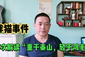 重庆胖猫事件，让我们再次解读“重于泰山，轻于鸿毛”这句话视频封面