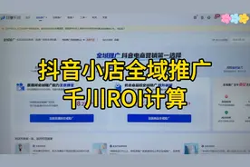 抖音小店全域推广ROI怎么计算？