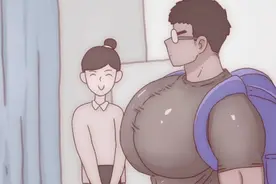 大胸肌男生表面正经，私底下♂♂视频封面