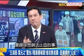 投靠绿营的黄暐瀚不再演了，在电视上嘲讽其蓝营来像打了鸡血视频封面