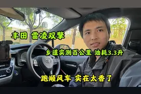 丰田雷凌双擎跑顺风车实在太香了，百公里油耗3.3还要什么电车？视频封面