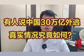 有人说中国有30万亿资本外逃，这期视频给你说清真实情况！视频封面