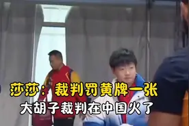 孙颖莎：大胡子裁判黄牌一张 #裁判都被莎尘暴卷入饭圈了[龇牙]视频封面