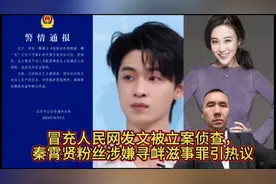 冒充人民网发文被立案侦查，秦霄贤粉丝涉嫌寻衅滋事罪引热议