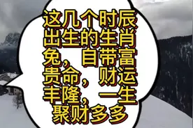 这几个时辰出生的生肖兔，自带富贵命，财运丰隆，聚财多多视频封面