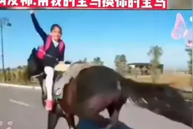 内蒙古一女娃每天骑马上下学。视频封面