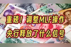 重磅！央行调整MLF释放了哪些货币政策信号视频封面