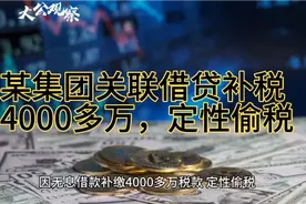 集团关联借款补税4000 多万、定性偷税，关联资金拆借的涉税风险视频封面