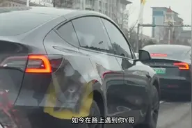 特斯拉Model Y在路上的种种表现，不愧为邪恶大鼠标#特斯拉modely视频封面