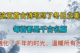 这五首古诗写尽了冬日之美，融化了千年的时光，温暖所有人！视频封面