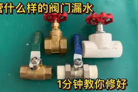 不管什么样的阀门漏水，1分钟教你修好！视频封面