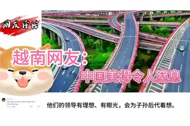 国内高架桥上种满鲜花。越南网友：太羡慕了，中国美得令人窒息。视频封面