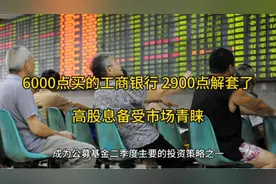 6000点买的工商银行 2900点解套了，高股息备受市场青睐视频封面