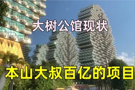 实拍本山大叔开发的产业百亿打造的大树公馆，现状成啥样视频封面