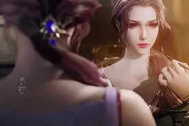 国漫女神绝美沐浴，最后几位太漂亮了。视频封面