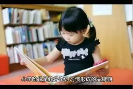 小学阶段是孩子学习习惯形成的关键期