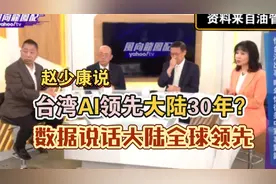陈凤馨：赵少康说台湾AI领先大陆30年，这种话骗不了人的视频封面