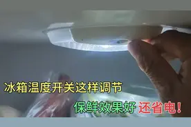才知道，冰箱温度开关这样调节，保鲜效果好，还省电！涨知识了视频封面