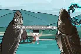 钓鱼佬狂拉两条五万斤大鱼