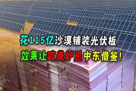 用光伏治理沙漠可行吗?中国交出答卷，欧美嫉妒，中东来借鉴！视频封面