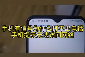 手机提示无法访问网络打不出电话视频封面