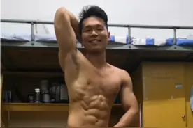 腹肌，体脂最低的时候。视频封面