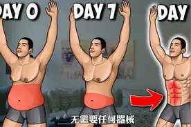 每天早晨5分钟，轻松告别大肚腩，练出腹肌马甲线！ #健身干货视频封面