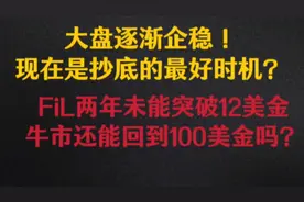 大饼逐渐企稳！牛市Fil还能回到100吗？视频封面