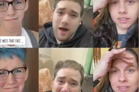 当步入中年的老外用重返青春滤镜再次见到年轻的自己，瞬间破防视频封面