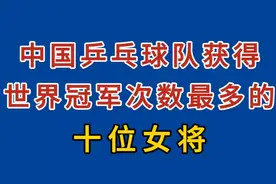 中国乒乓球队获得世界冠军次数最多的十位女将视频封面