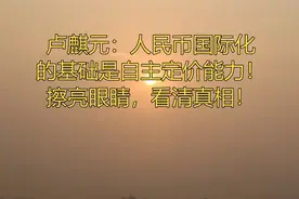 卢麒元：人民币国际化的基础是自主定价能力视频封面