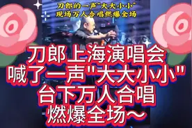 刀郎上海演唱会，喊了一声”大大小小“台下万人合唱，燃爆全场～视频封面