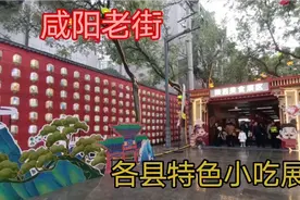 古都咸阳各个县城的特色美食小吃展在咸阳老街举行，大家赶紧来吃视频封面
