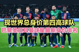 现总身价第4高球队大巴黎球星身价排名，全队总身价10.3亿欧元。视频封面