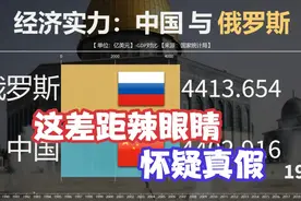 网友：这差距着实辣眼睛，绝对是假的！中国与俄罗斯经济实力对比视频封面