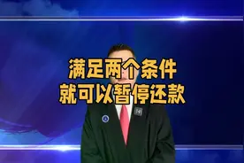 满足两个条件，就可以暂停还款