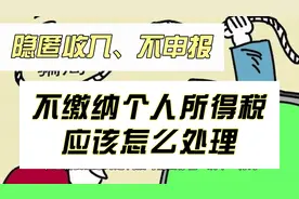 不缴纳个人所得税应该怎么处理？视频封面