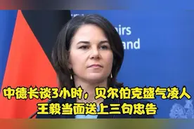 中德深入交流3小时，贝尔伯克态度强硬。王毅现场提出三项忠告：视频封面